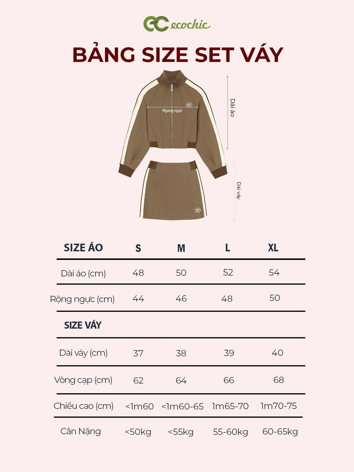 Set Bộ Lẻ Váy Quần ECOCHIC FASHION Phối Sọc Thời Trang Thể Thao Năng Động HNH B210 B211 B212