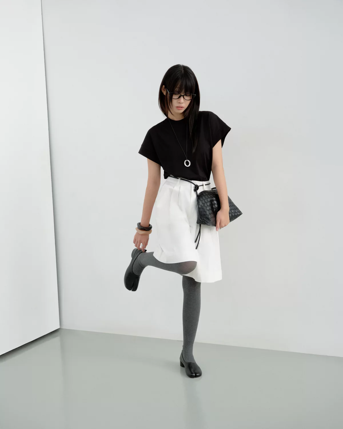 Áo Thun Boxy Ngắn Tay, Chất Vải 100% Cotton Thoáng Mát, 100% Cotton - BARE TOP - The J Studio