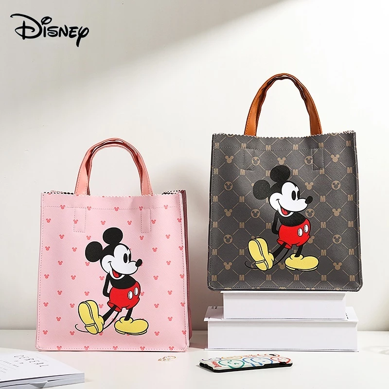 Túi Xách Hoạt Hình Disney Túi Mickey Chất Liệu Da Cao Cấp Chống Thấm Nước Dễ Thương Gói Mua Sắm A978