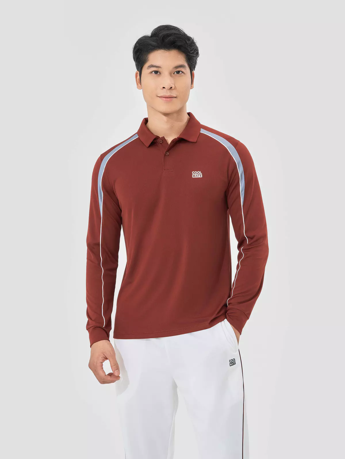 [MUA 2 GIẢM 5%]Áo polo dài tay thể thao Teamwear Pickleball Promax Flexline Active thấm hút, giữ ấm Coolmate