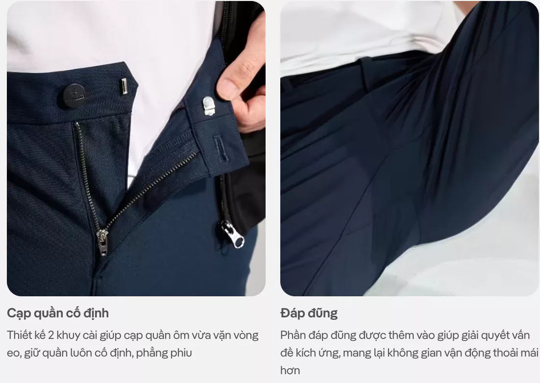 [TẶNG TẤT COTTON]Quần Dài ECC Warp Pants dáng Slim co giãn giữ form tốt, quần đi làm đi chơi dạo phố Coolmate