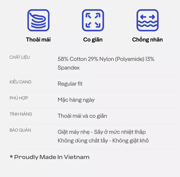 [TẶNG TẤT COTTON]Quần dài kaki ECC Pants giữ form dáng trong mọi hoạt động, quần đi làm đi chơi dạo phố Coolmate