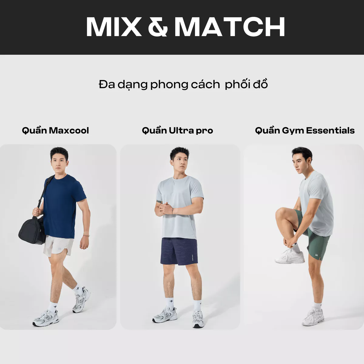Combo 2 Áo thun nam thể thao tập Gym, Tennis, Pickleball Coolmate Basics thoải mái, thấm hút tốt