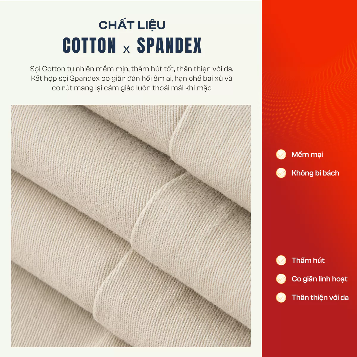 Quần Kaki Dài Nam 5S FASHION Cotton Cạp Tender Thông Minh, Lịch Lãm 01-M0QKK25013