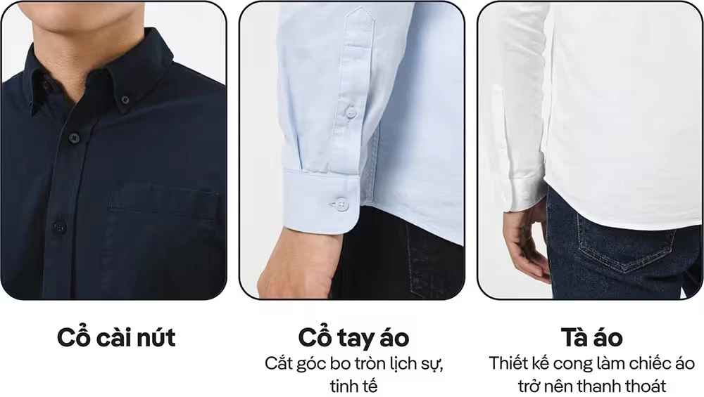 Áo Sơ Mi nam Dài Tay Essentials Cotton mềm mại, thoáng mát, Áo đi làm đi chơi dạo phố Coolmate