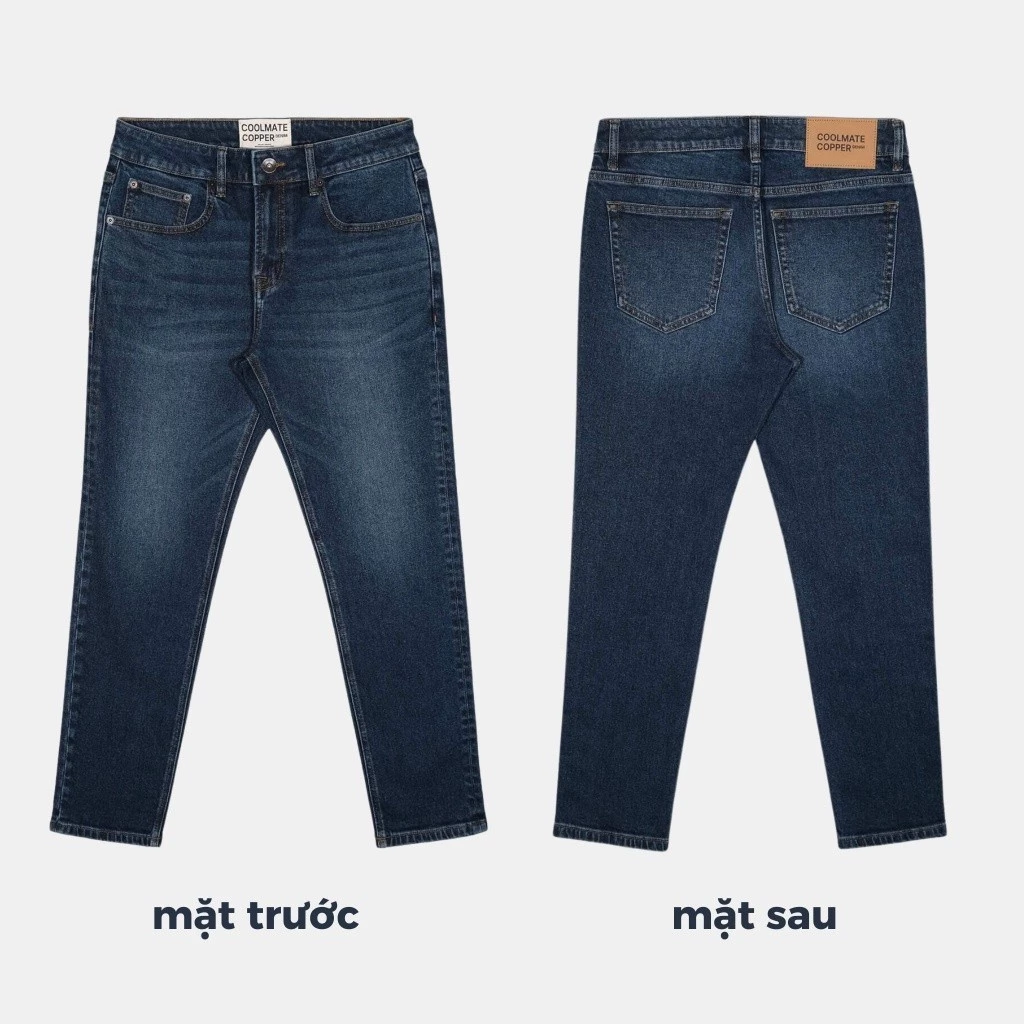 Coolmate x Copper Denim | Quần Jeans Nam dáng Slim fit bền bỉ, vừa vặn, tôn dáng, quần đi làm đi chơi dạ