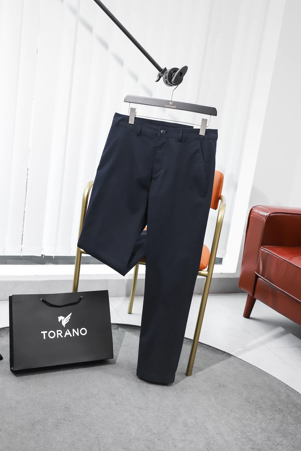Quần Kaki Nam KHAKI PANNTS Torano túi chéo basic regularfit cúc rập logo, Form Chuẩn Dễ Phối Đồ GABK503