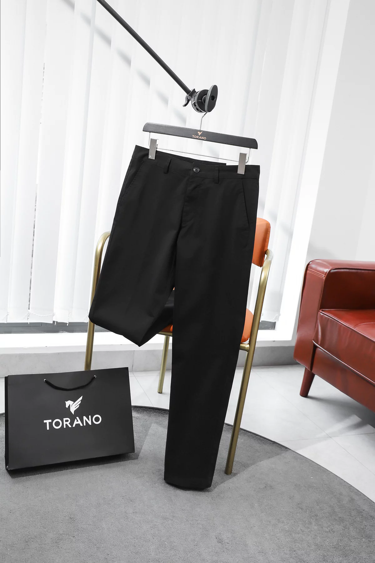 Quần Kaki Nam KHAKI PANNTS Torano túi chéo basic regularfit cúc rập logo, Form Chuẩn Dễ Phối Đồ GABK503