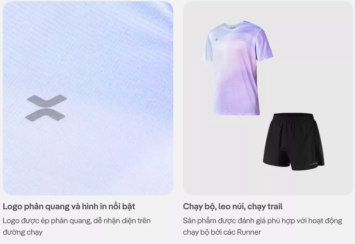 Áo Thun thể thao nam nữ unisex chạy bộ Running Graphic Luman Gradient siêu nhẹ nhanh khô Coolmate