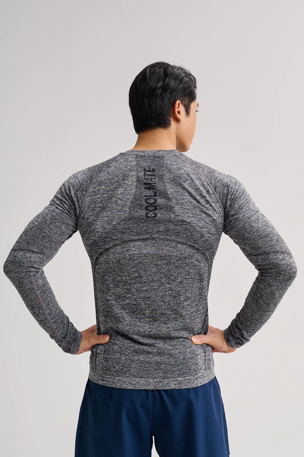 [MUA 2 GIẢM 40%]Áo thun nam dài tay Training Seamless Body Mapping mềm mại, áo pickleball co giãn thấm hút Coolmate