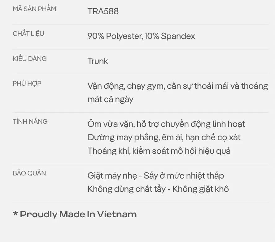 [MUA 3 TẶNG 1 QUẦN LÓT BẤT KÌ]Combo 3 quần lót nam thể thao trunk ErgoFit êm ái, giảm ma sát khi chuyển động Coolmate