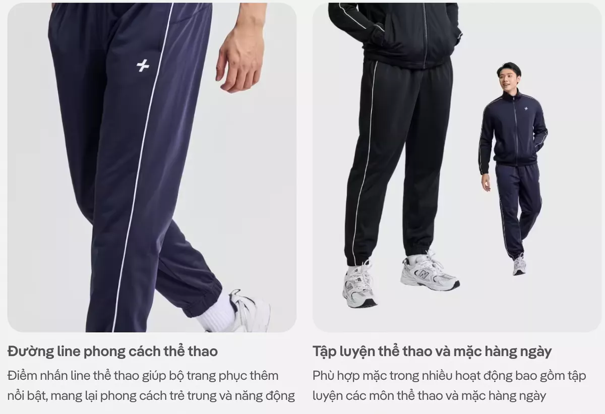 Quần dài joggers thể thao nam Flexline Active bền bỉ, thoải mái, nhanh khô Coolmate