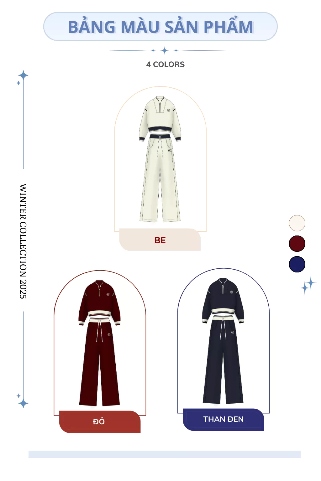 Set Bộ Nỉ Mịn ECOCHIC Áo Crop Cổ Khoá Zip Phối Viền Quần Suông Chất Liệu Cao Cấp Chính Hãng HNH B205
