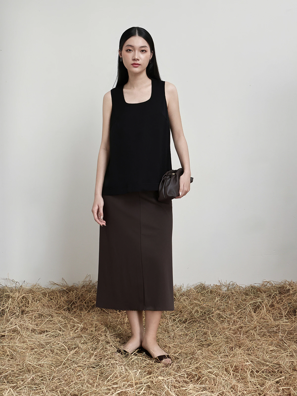 Áo tanktop thiết kể cổ vuông dáng suông thoải mái EAG01062 (Everyday U-neck tank top)