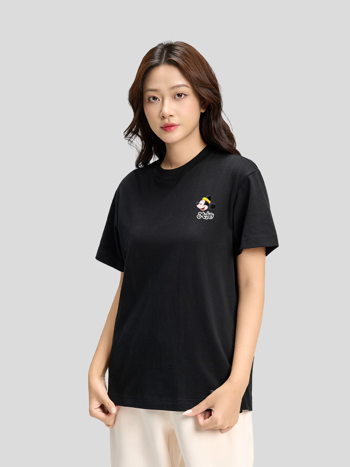 [MUA 2 GIẢM 5%][BST 2026]Áo thun nam nữ cotton 100% 220gsm IN Mickey Dọn nhà đón Tết Áo đôi Coolmate