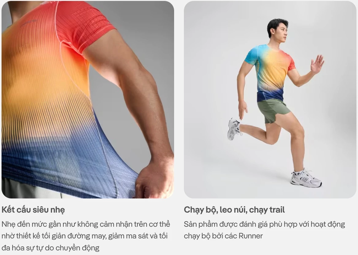 Áo thun thể thao đa năng AirFlow Exdry Dynamic, áo chạy bộ, pickleball siêu nhẹ COOLMATE