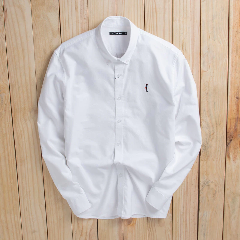 Áo sơ mi dài tay nam OXFORD SHIRT TORANO trơn lịch sự, phong cách nam tính GATB005