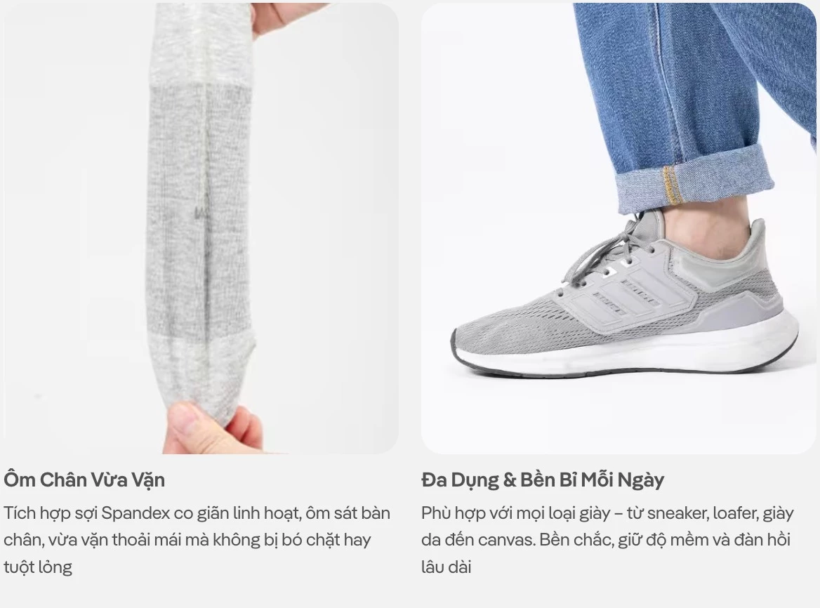 Pack Tất cổ ngắn nam Low Cut Ankle Men Sock, best seller USA - Coolmate