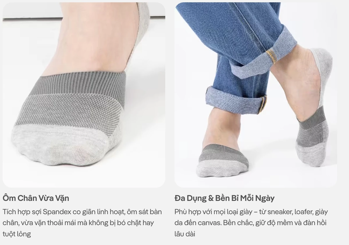 Pack Tất lười nam No show men socks - Coolmate
