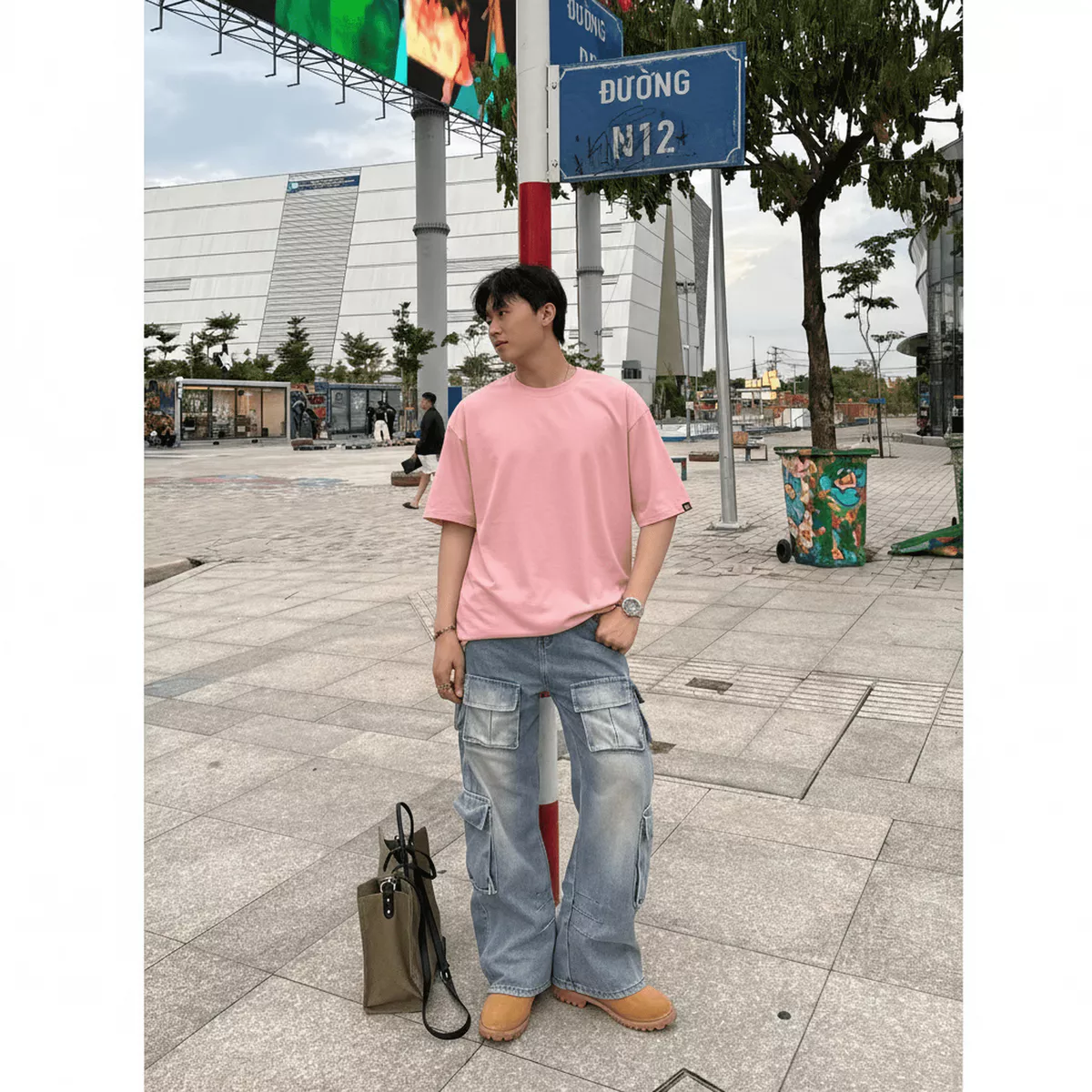 ÁO THUN TRƠN FORM RỘNG UNISEX NAM NỮ SDVN Cotton Thoáng Mát, Tay Lỡ Basic, Nhiều Màu Dày Dặn