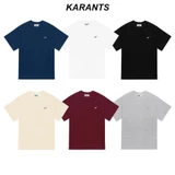 Karants Áo Thun Oversize Trơn Vải Cotton 2 Chiều Gắn Thanh Kim Loại Nam Nữ Unisex - KR212