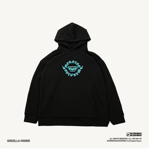 Áo Hoodie Morning Warning Godzilla - Black