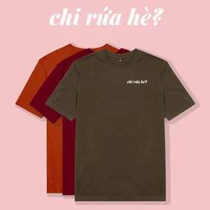 Áo thun ngắn tay unisex Chodole cho cả nam và nữ, chất liệu vải cotton in cotton 100% in chữ Chi Rứa Hè