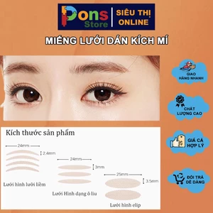 Dán kích mí siêu mỏng, siêu tàng hình lưới nhiều size 600 miếng - PON14
