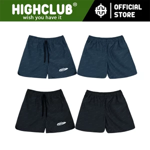 Quần Short GOTHIC ĐEN/XÁM pattern Unisex Nam/Nữ chất liệu dù 2 lớp - HIGHCLUB Brand Chính Hãng
