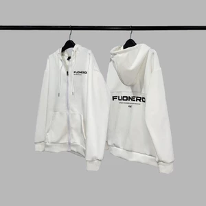 Áo hoodie zip FNC Fuonero da lộn