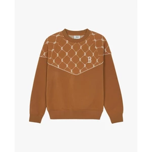 MLB - Áo sweatshirt unisex cổ tròn tay dài Jacquard Dia Monogram_3AMTM1144-43CAS