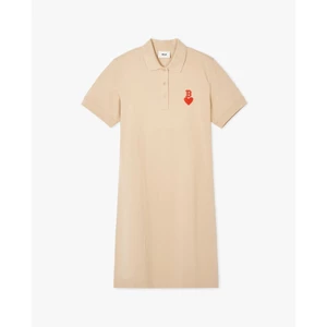 MLB - Đầm polo nữ cổ bẻ tay ngắn mini Heart Piqué_3FOPH0143-43BGL