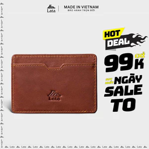 Ví Lata (Thời trang nam đựng namecard nhỏ gọn - Ví da LVN76)