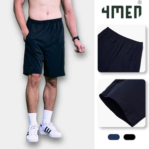 Quần Short Thể Thao In Logo 4MEN Club Form Regular QS079 co giãn, vải mềm mại, thoải mái, thoáng khí
