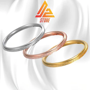 Nhẫn DZ Sandblast 2mm khắc tên theo yêu cầu - Nhẫn xăm kim Titanium [Bảo hành 5 năm]