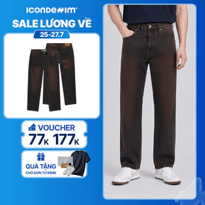 Quần Jeans Nam ICONDENIM Vintage Brown Form Straight QJID0281