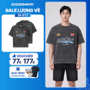 Áo Thun Nam ICONDENIM Turbo Booster Form Boxy ATID0681