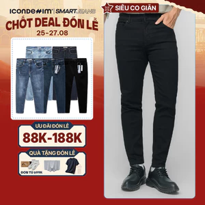 Quần jeans nam cao cấp ICONDENIM, quần bò smart fit tôn dáng , siêu co giãn 4 chiều, SMARTJEANS