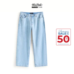 Quần Jeans Nam Thêu Nhỏ Form Straight - Routine 10F25DPA005