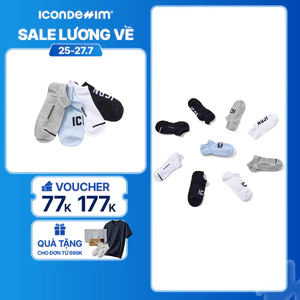 [HÀNG TẶNG KHÔNG BÁN] Vớ No-Show Nam ICONDENIM Bold Logo ICDN VOID0042