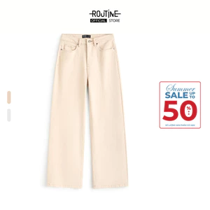 Quần Denim Nữ Trơn Form Straight - Routine 10S25DPAW002