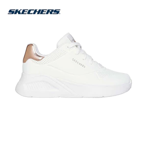 [ĐỘC QUYỀN ONLINE] Giày Thể Thao Nữ Skechers Street UNO Lite Shimmer Along - 177291-WHT Memory Foam