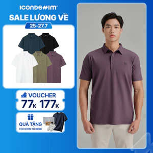 Áo Polo Nam ProCool New Gen ICONDENIM, công nghệ hạt làm mát, vải Cool Fabric độc quyền co giãn giữ form tốt PLID0228