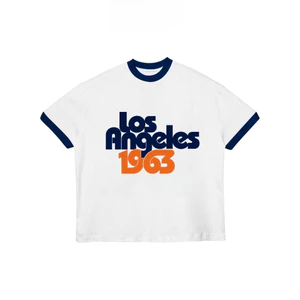 TheGlam CHÍNH HÃNG - Áo Thun Ringer "LOS ANGELES 1963" Form Boxy UNISEX - TS03-07