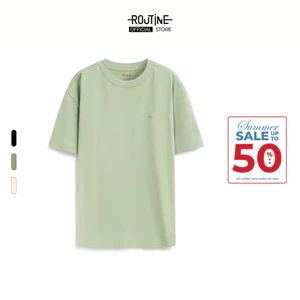 Áo Thun Nam Tay Ngắn Thêu Logo Cổ Tròn Form Loose - Routine 10S25TSS019
