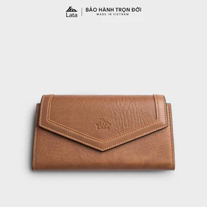Ví Lata (Thời trang nữ dáng dài phối dây đeo chéo - Ví da VN80)