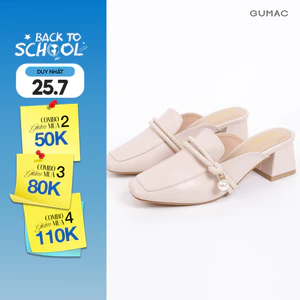 Dép - Sục Nữ GUMAC Phối Hạt Châu GG04092