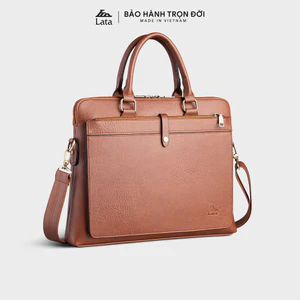 Cặp Công Sở Lata (Thời trang nam basic đựng laptop 14 inch - Cặp da CA37)