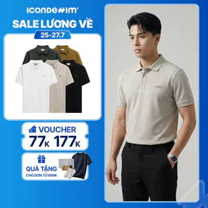Áo Polo Nam ICONDENIM Double Face CVC Essence Form Regular PLID0275