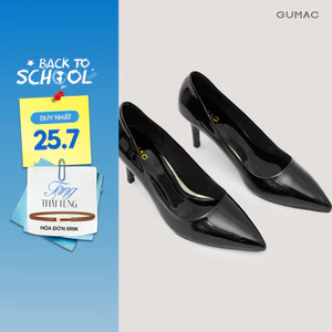Giày cao gót GUMAC chất liệu da bóng cao 7cm GD12073